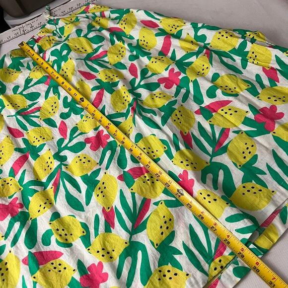 Hanna Andersson Lemon Sun Dress Tunic Size Medium Beachy Vacation Coastal - Picture 4 of 10